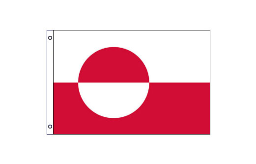 Greenland flag 600 x 900 | Medium Greenland flagpole flag