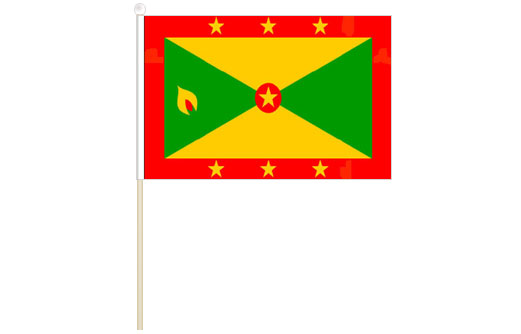 Grenada hand waving flag | Grenada stick flag