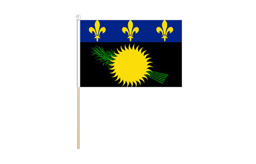 Guadeloupe mini stick flag | Guadeloupe mini desk flag