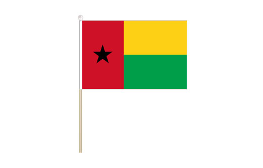 Image of Guinea-Bissau mini stick flag Guinea-Bissau mini desk flag