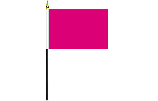 Hot Pink flag 100 x 150mm | Cerise desk flag