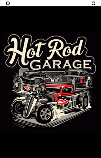 Rocket 88 Hot Rod Garage wall hanging 1500 x 900 | Rocket 88