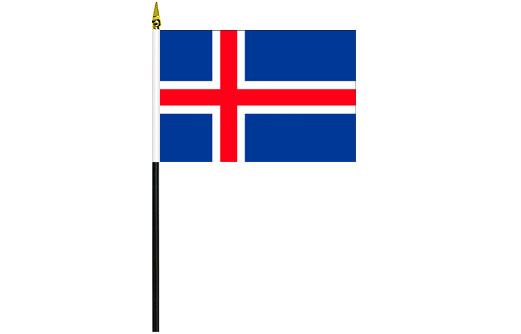 Image of Iceland desk flag Iceland school project flag
