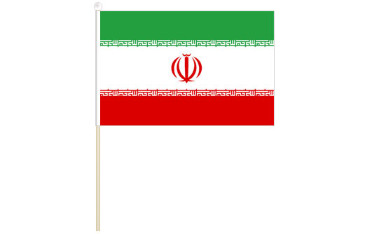 Iran hand waving flag | Iran stick flag