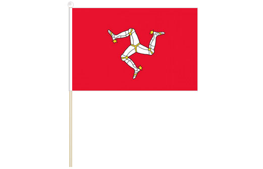 Isle of Man stick flag 300 x 450 | Isle of Man hand waving flag
