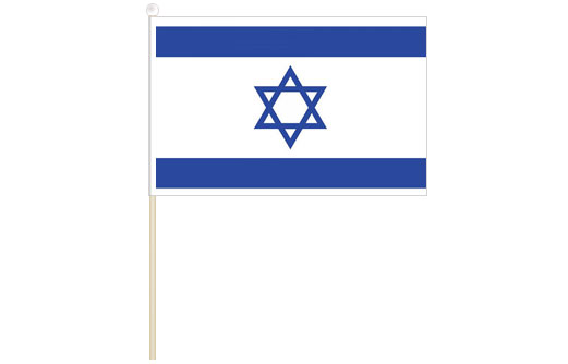 Israel hand waving flag | Israel stick flag
