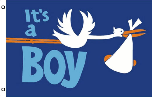 It's A Boy flag | New born baby boy arrival flag