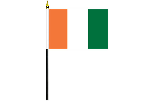 Image of Ivory Coast desk flag Ivory Coast school project flag