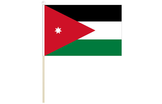 Image of Jordan hand waving flag Jordan stick flag