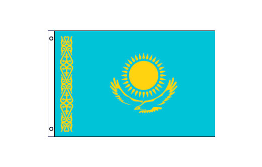 Image of Kazakhstan flag 600 x 900 Medium Kazakhstan flagpole flag