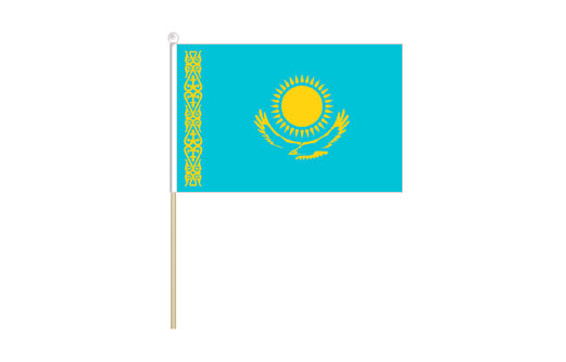 Image of Kazakhstan mini stick flag Kazakhstan mini desk flag