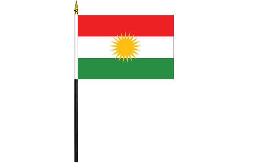 Kurdistan desk flag | Kurdistan school project flag