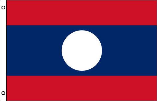 Laos flagpole flag | Laos funeral flag