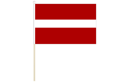 Latvia hand waving flag | Latvia stick flag
