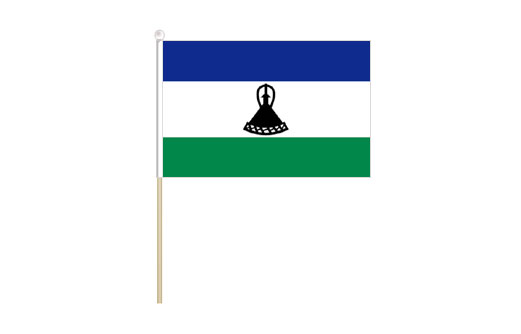 Image of Lesotho mini stick flag Lesotho mini desk flag