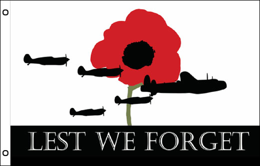 Image of ANZAC Lest We Forget flag - Air Force