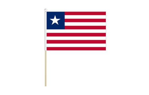 Image of Liberia mini stick flag Liberia mini desk flag