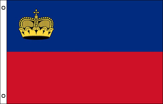Liechtenstein flagpole flag | Liechtenstein funeral flag