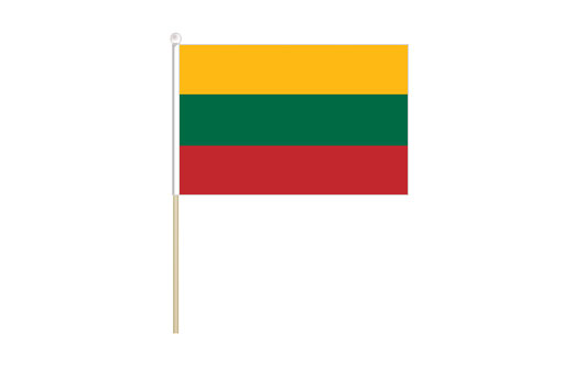 Lithuania mini stick flag | Lithuania mini desk flag