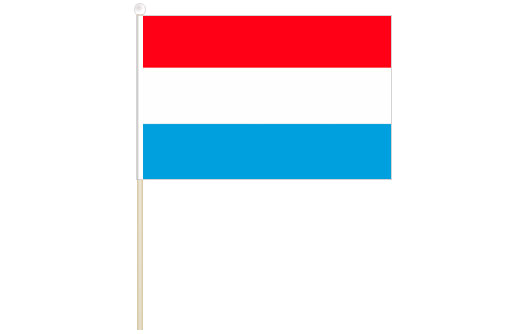 Luxembourg hand waving flag | Luxembourg stick flag