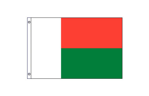 Madagascar flag 600 x 900 | Medium Madagascar flagpole flag