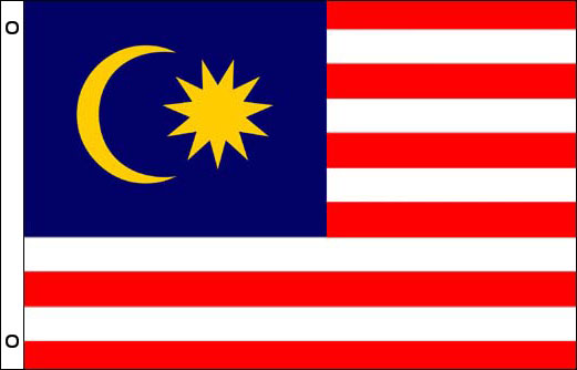 Image of Malaysia flagpole flag Malaysia funeral flag