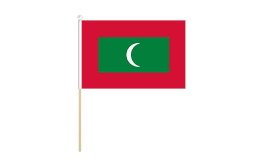 Maldives mini stick flag | Maldives mini desk flag