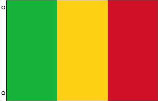 Mali flagpole flag | Mali funeral flag