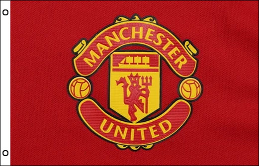 Image of Manchester United flag Officially Licenced MUFC Merchandise