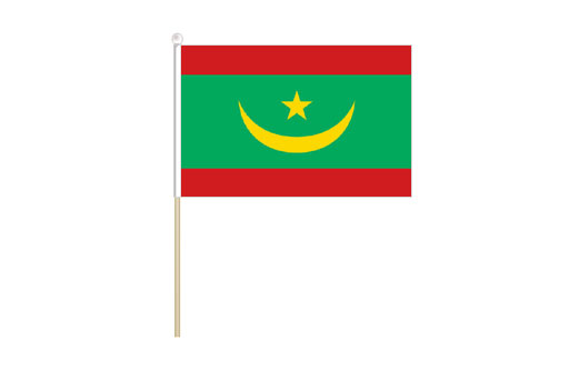 Mauritania mini stick flag | Mauritania mini desk flag
