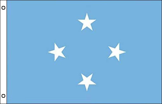 Image of Micronesia flagpole flag Micronesia funeral flag
