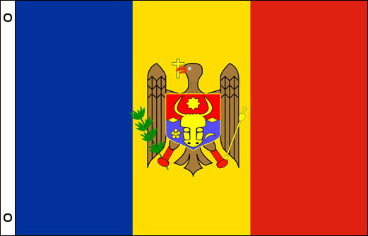 Image of Moldova flagpole flag Moldova funeral flag