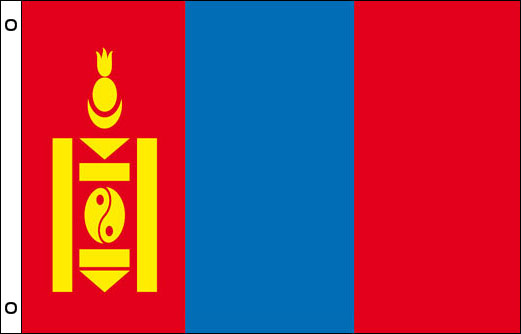 Image of Mongolia flagpole flag Mongolia funeral flag