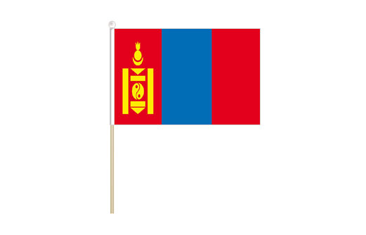 Image of Mongolia mini stick flag Mongolia mini desk flag
