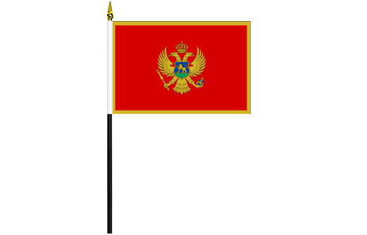 Montenegro desk flag | Montenegro school project flag