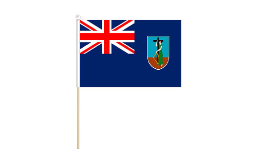 Montserrat mini stick flag | Montserrat mini desk flag