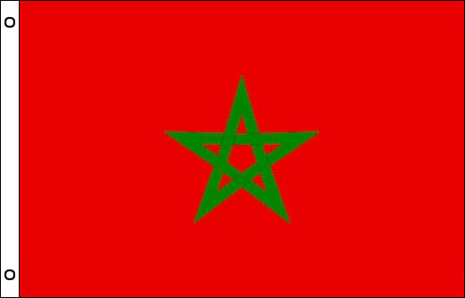Image of Morocco flagpole flag Morocco funeral flag