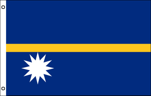 Image of Nauru flagpole flag Nauru funeral flag