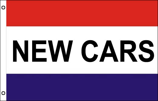 New Cars flag 900 x 1500 | New Cars sales advertising flag