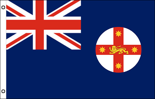 New South Wales flag 900 x 1500 | NSW funeral flag 3' x 5'