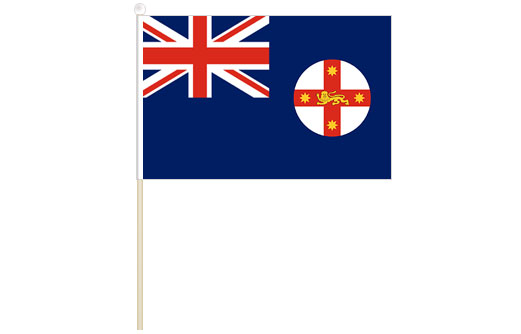 New South Wales flag 300 x 450 | NSW hand stick flag 12'' x 18''
