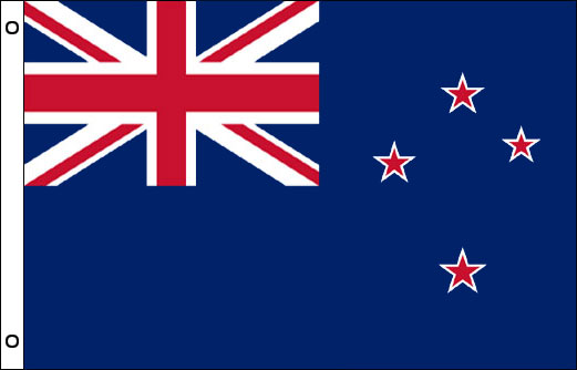 Image of New Zealand flagpole flag New Zealander funeral flag