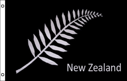 Silver Fern flag 900 x 1500 | NZ Silver Fern funeral flag 3'x5'