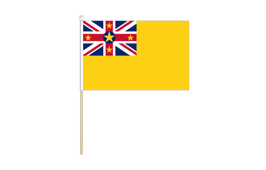 Image of Niue mini stick flag Niue mini desk flag