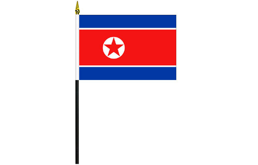 Image of North Korea desk flag North Korea school project flag