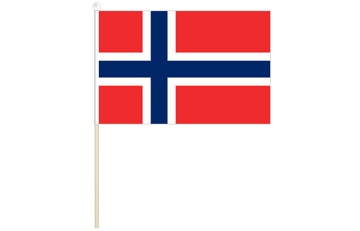 Norway hand waving flag | Norway stick flag