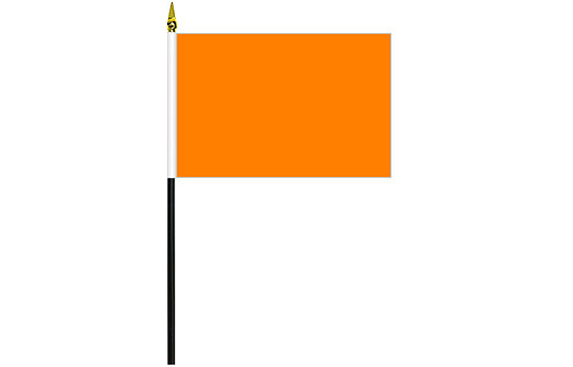 Image of Orange flag 100 x 150mm Neon desk flag Orange table flag
