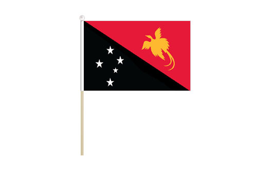 Image of Papua New Guinea mini stick flag PNG mini desk flag