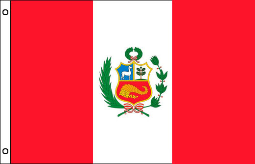 Peru flagpole flag | Peru funeral flag