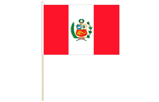 Peru hand waving flag | Peru stick flag